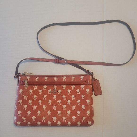Coach | Bags | Coach East West Red Roses Crossbody Bag | Poshmark